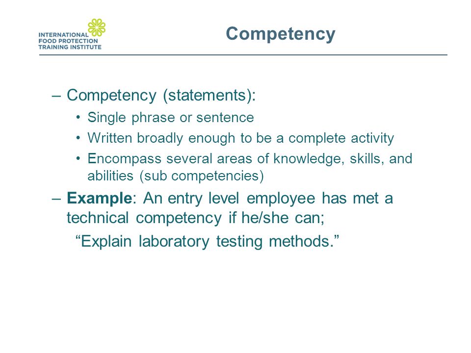 Competency statement iii complete essay